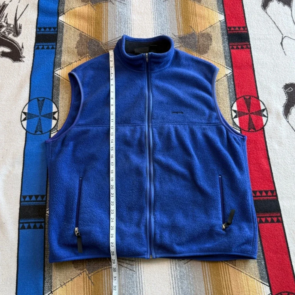 Patagonia Synchilla Fleece Vest Mens XXL Blue Full Zip Made in USA RN 51884